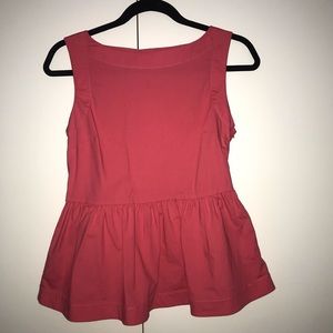 Pink Kate Spade Peplum Top